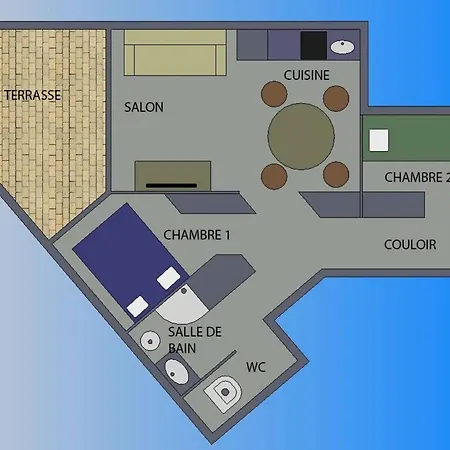 Apartment Coquet A Avec Piscine Partagee / 40 M² Cannes